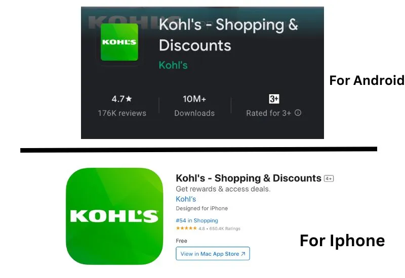 kohl's app