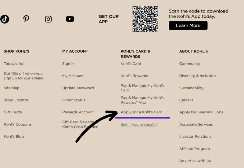 kohl's credit card apply online
