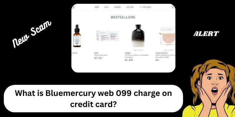 bluemercury web 099 charge on credit card